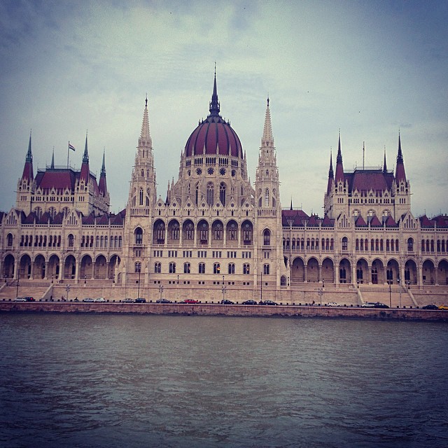 Author's photo of the Hungarian Parliament building from the Danube River