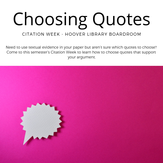 Choosing Quotes Workshop